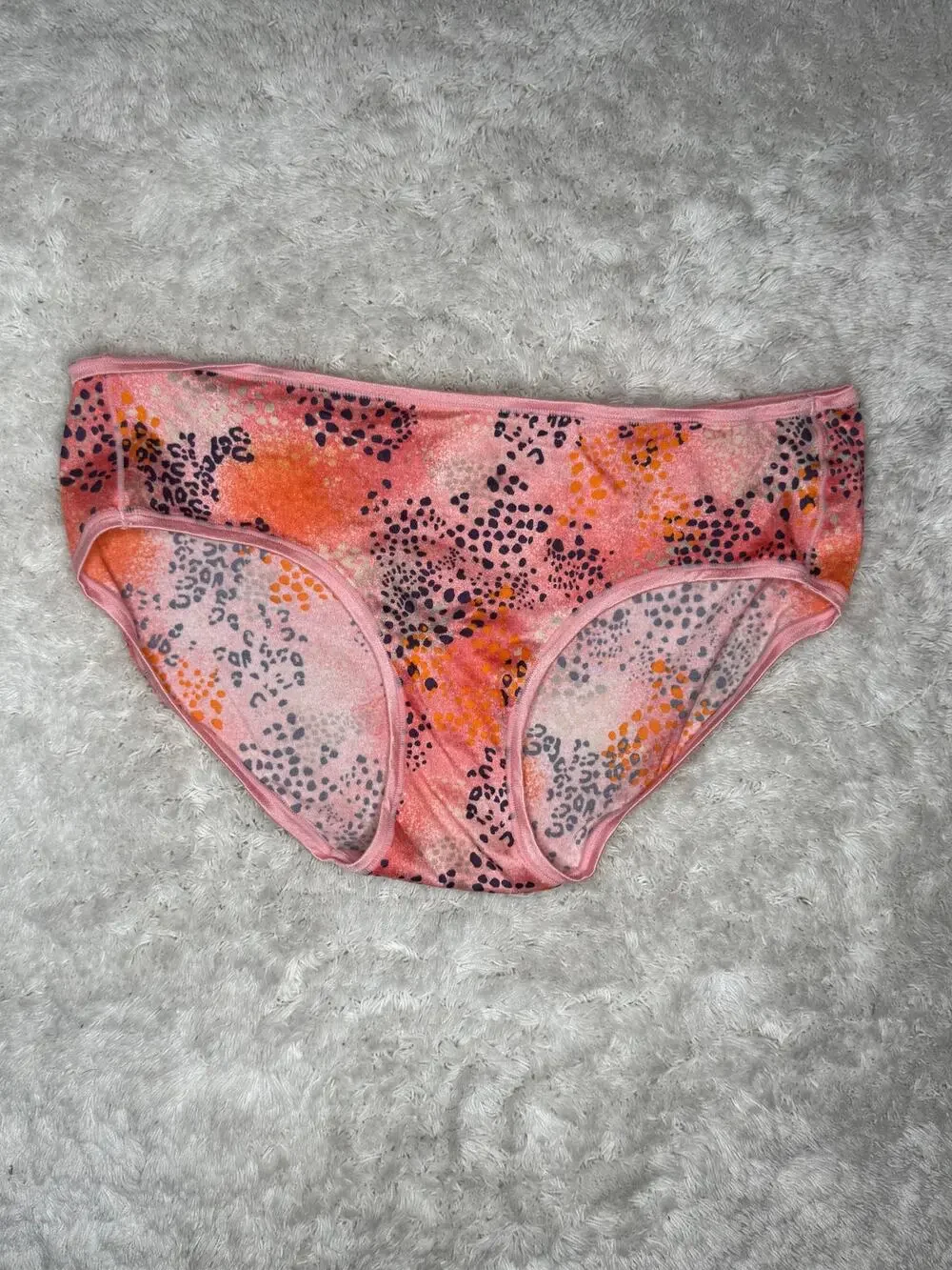 Victoria’s Secret Fabulous Hiphugger Pink Animal Print Panty Large 2014